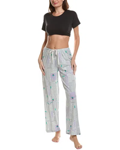 Hue City Snowscape Pajama Pant In Purple