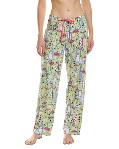 Hue Classic Cocktails Long Pajama Pant In Green
