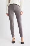 Hue Classic Stretch Corduroy Leggings In Gray