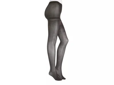 Hue Control Top Sheer Tights In Gray