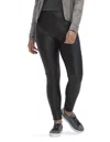 Hue Croco Leatherette High Rise Leggings In Black In Black