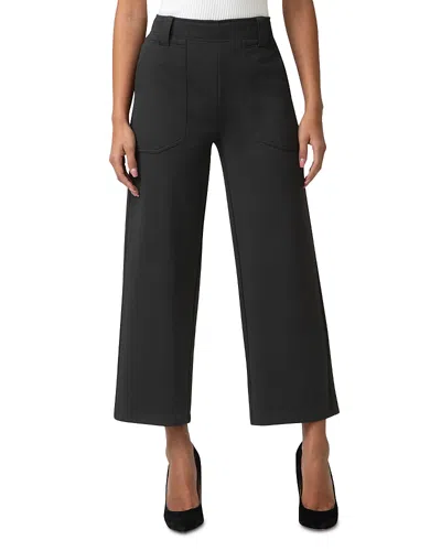 Hue Cropped Wide Leg Pants In Black