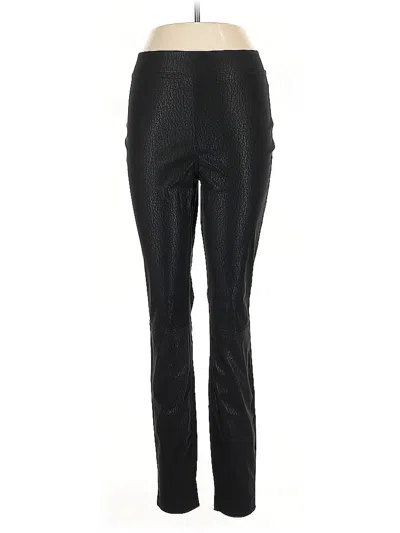 Pre-owned Hue Dress Pants In Black