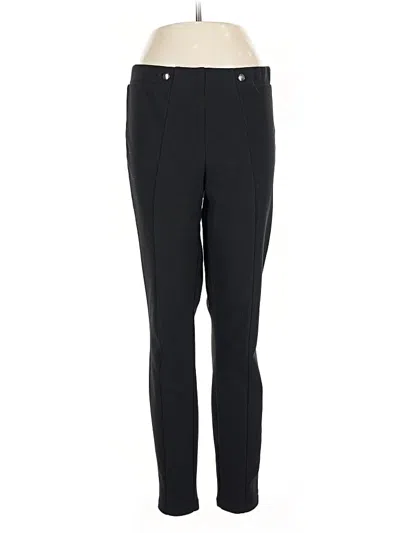 Pre-owned Hue Dress Pants In Black