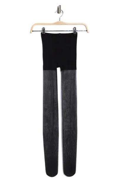Hue Energizing 20-denier Sheer Tights In Black