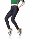 Hue Essential Denim Leggings In Deep Indigo Wash In Multi