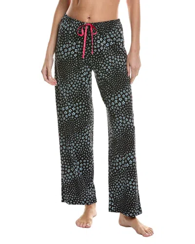 Hue Floral Rush Long Pajama Pant In Black