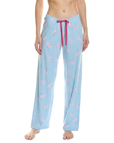 Hue Fly Flamingos Long Pajama Pant In Blue