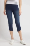 Hue Game Changing Crop Leggings In Dark Rinse