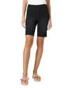 Hue Game Changing High Rise Bermuda Shorts In Black