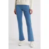 Hue Game Changing High Waist Straight Leg Denim Leggings In Classic Light Wash
