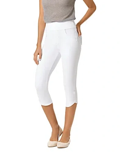 Hue Game Changing Tulip Hem Denim Leggings In White