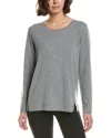 Hue Heather Basic Lounge T-shirt In Gray