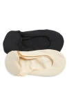 Hue Heelbliss Assorted 2-pack Cushioned No-show Socks In Brown
