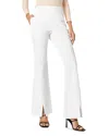 Hue High-rise Chambray Flare Leggings In White