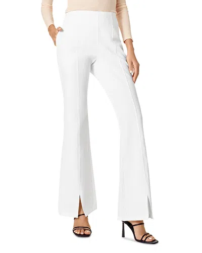 Hue High-rise Chambray Flare Leggings In Black