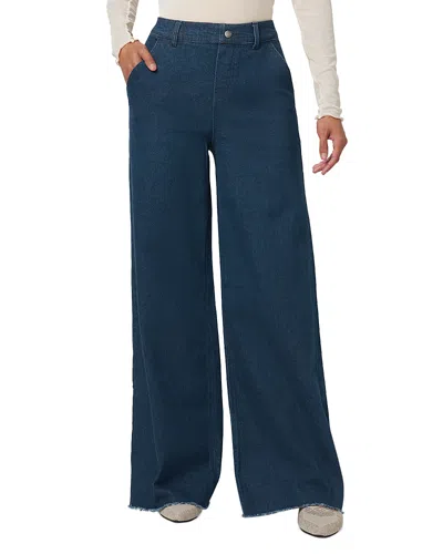 Hue High Rise Wide Leg Jeans In Midnight Rinse Wash