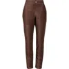 Hue High Waist Corded Knit Straight Leg Pants In Animal Print