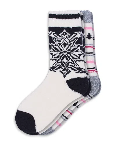 Hue Holiday Ribbed Crew Socks, Pack Of 2 In Multi