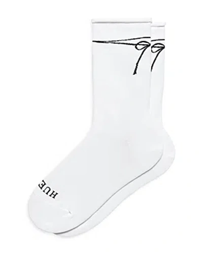 Hue Jean Socks In White Black