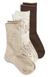 Hue Jeans 3-pack Socks In Neutral