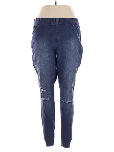 Pre-owned Hue Jeans In Blue