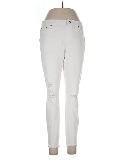 Pre-owned Hue Jeans In Ivory