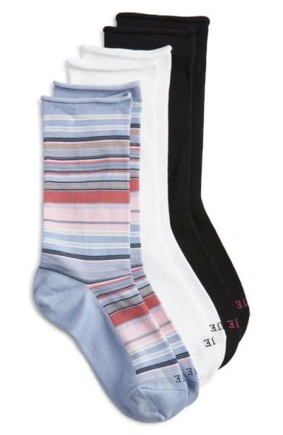 Hue 'jeans' Socks In Micro Stripe