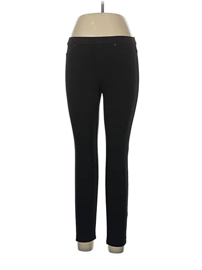 Pre-owned Hue Jeggings In Black