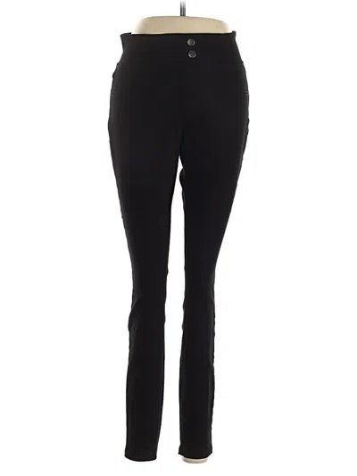 Pre-owned Hue Jeggings In Black