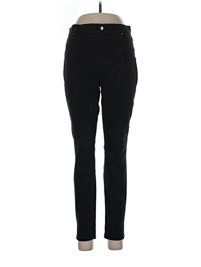 Pre-owned Hue Jeggings In Black