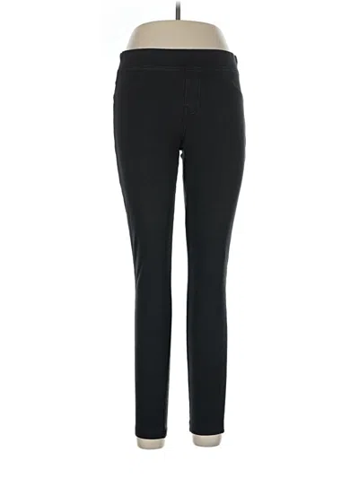 Pre-owned Hue Jeggings In Black