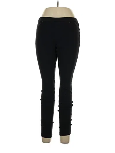 Pre-owned Hue Jeggings In Black