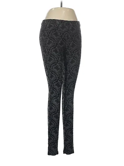 Pre-owned Hue Jeggings In Black