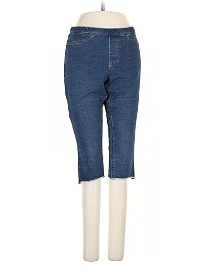 Pre-owned Hue Jeggings In Blue