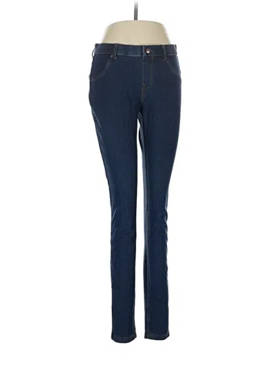 Pre-owned Hue Jeggings In Blue