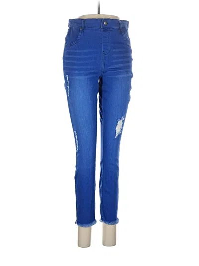 Pre-owned Hue Jeggings In Blue