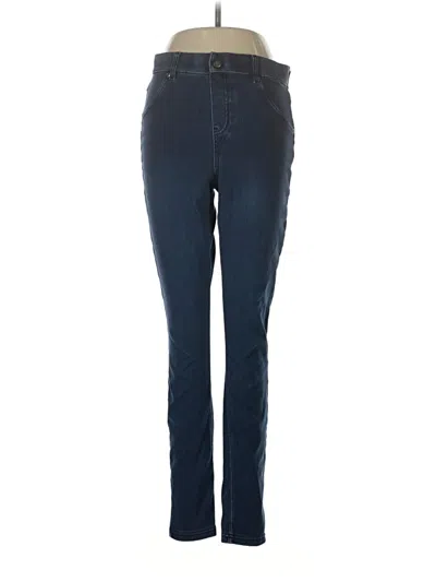 Pre-owned Hue Jeggings In Blue