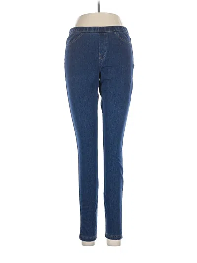 Pre-owned Hue Jeggings In Blue
