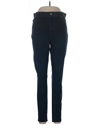 Pre-owned Hue Jeggings In Blue