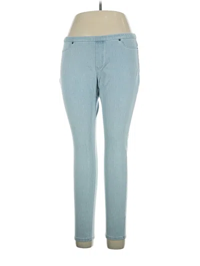 Pre-owned Hue Jeggings In Blue