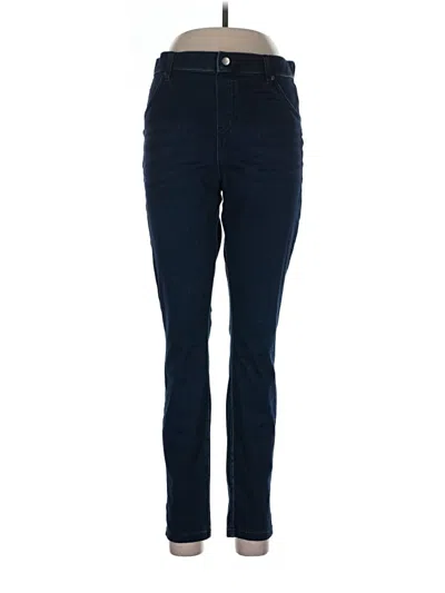 Pre-owned Hue Jeggings In Blue
