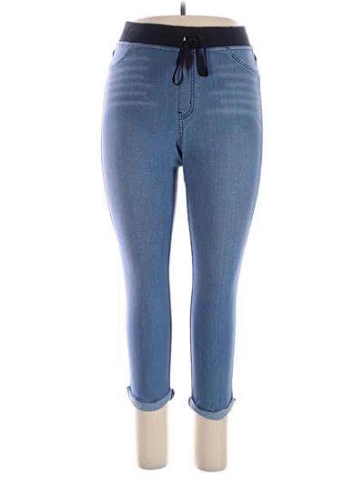 Pre-owned Hue Jeggings In Blue