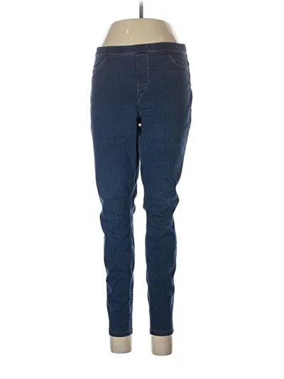 Pre-owned Hue Jeggings In Blue
