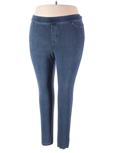Pre-owned Hue Jeggings In Blue