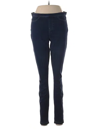 Pre-owned Hue Jeggings In Blue
