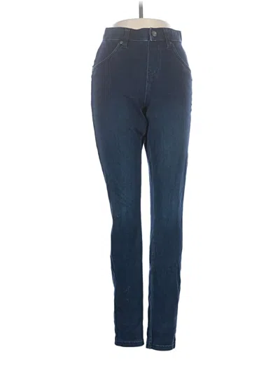 Pre-owned Hue Jeggings In Blue
