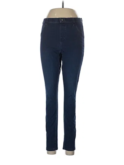 Pre-owned Hue Jeggings In Blue