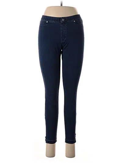 Pre-owned Hue Jeggings In Blue