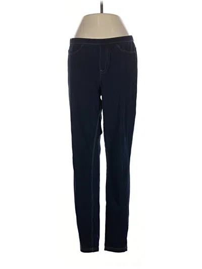 Pre-owned Hue Jeggings In Blue
